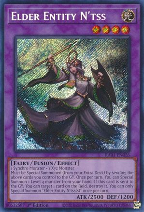Elder Entity N'tss (Secret Rare) (RA01-EN026) - 25th Anniversary Rarity Collection 1st Edition - Premium Yugioh Single from Konami - Just $0.42! Shop now at Game Crave Tournament Store