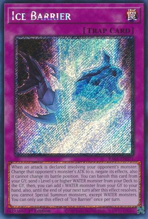 Ice Barrier (Platinum Secret Rare) (RA01-EN071) - 25th Anniversary Rarity Collection 1st Edition - Premium Yugioh Single from Konami - Just $0.14! Shop now at Game Crave Tournament Store