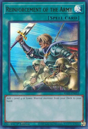 Reinforcement of the Army (UR) (RA01-EN051) - 25th Anniversary Rarity Collection 1st Edition - Premium Yugioh Single from Konami - Just $0.25! Shop now at Game Crave Tournament Store