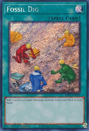 Fossil Dig (Platinum Secret Rare) (RA01-EN053) - 25th Anniversary Rarity Collection 1st Edition - Premium Yugioh Single from Konami - Just $1.03! Shop now at Game Crave Tournament Store