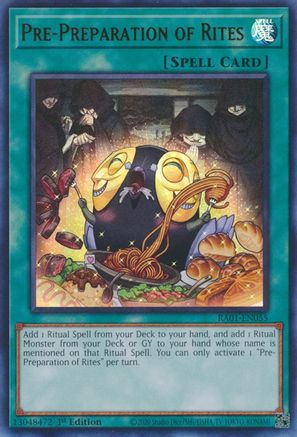 Pre-Preparation of Rites (UR) (RA01-EN055) - 25th Anniversary Rarity Collection 1st Edition - Premium Yugioh Single from Konami - Just $0.46! Shop now at Game Crave Tournament Store
