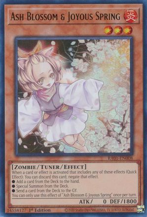 Ash Blossom & Joyous Spring (UR) (RA01-EN008) - 25th Anniversary Rarity Collection 1st Edition - Premium Yugioh Single from Konami - Just $2.09! Shop now at Game Crave Tournament Store