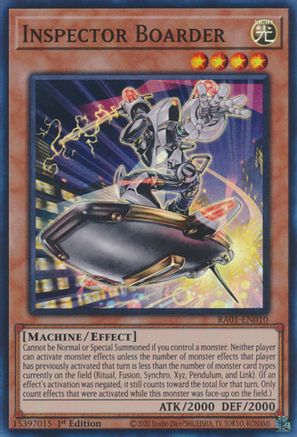 Inspector Boarder (RA01-EN010) - 25th Anniversary Rarity Collection 1st Edition - Premium Yugioh Single from Konami - Just $0.25! Shop now at Game Crave Tournament Store