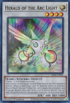 Herald of the Arc Light (UR) (RA01-EN031) - 25th Anniversary Rarity Collection 1st Edition - Premium Yugioh Single from Konami - Just $0.25! Shop now at Game Crave Tournament Store