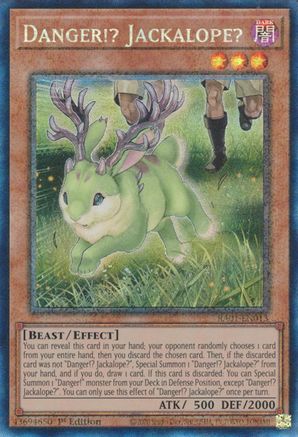 Danger!? Jackalope? (PCR) (RA01-EN013) - 25th Anniversary Rarity Collection 1st Edition - Premium Yugioh Single from Konami - Just $0.59! Shop now at Game Crave Tournament Store