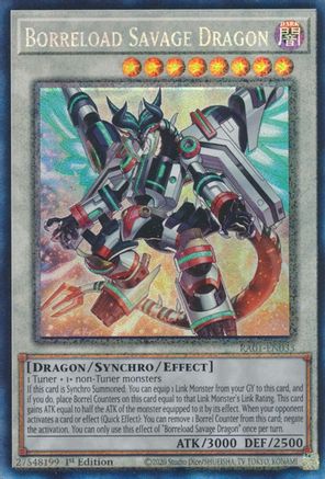 Borreload Savage Dragon (PCR) (RA01-EN033) - 25th Anniversary Rarity Collection 1st Edition - Premium Yugioh Single from Konami - Just $0.51! Shop now at Game Crave Tournament Store