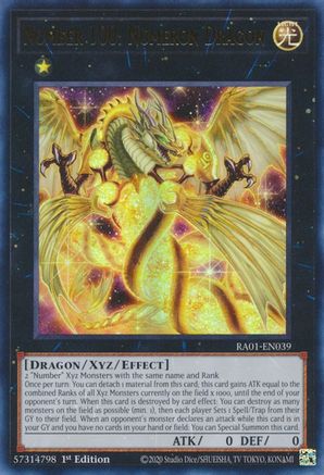 Number 100: Numeron Dragon (UR) (RA01-EN039) - 25th Anniversary Rarity Collection 1st Edition - Premium Yugioh Single from Konami - Just $0.25! Shop now at Game Crave Tournament Store