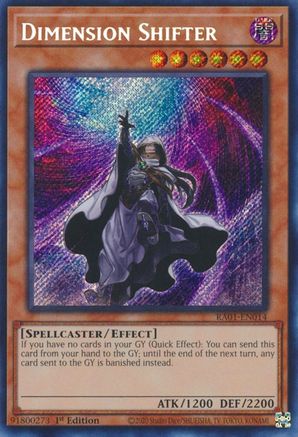 Dimension Shifter (Secret Rare) (RA01-EN014) - 25th Anniversary Rarity Collection 1st Edition - Premium Yugioh Single from Konami - Just $0.42! Shop now at Game Crave Tournament Store