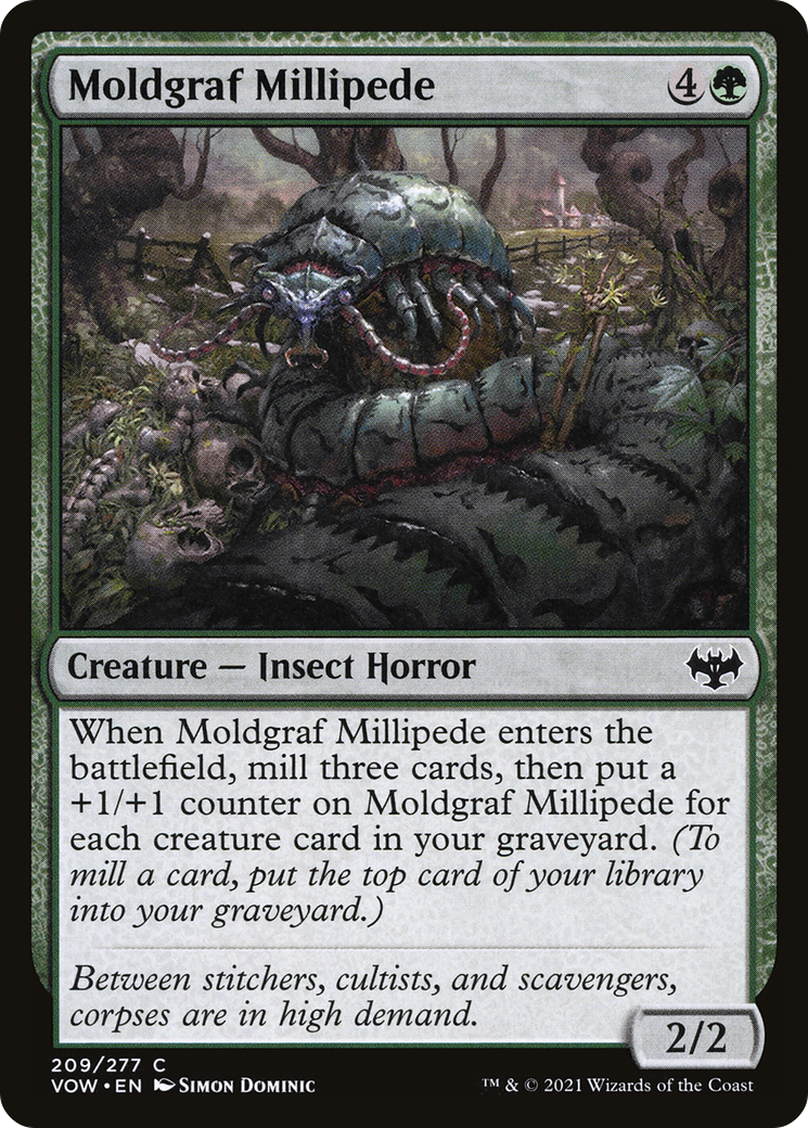 Moldgraf Millipede (VOW-209) - Innistrad: Crimson Vow Foil - Premium MTG Single from Wizards of the Coast - Just $0.08! Shop now at Game Crave Tournament Store