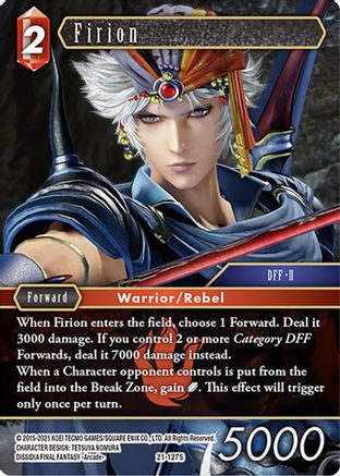 Firion (BEYOND DESTINY) - Premium Final Fantasy Single from Beyond Destiny - Just $0.25! Shop now at Game Crave Tournament Store