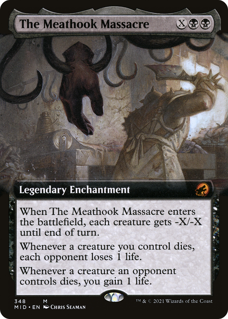 The Meathook Massacre (MID-348) - Innistrad: Midnight Hunt: (Extended Art) - Premium MTG Single from Wizards of the Coast - Just $8.19! Shop now at Game Crave Tournament Store