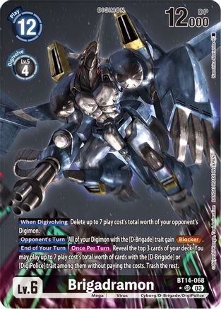 Brigadramon (Alternate Art) (BT14-068) - Blast Ace Foil - Premium Digimon Single from Bandai - Just $3.71! Shop now at Game Crave Tournament Store