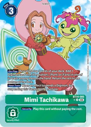 Mimi Tachikawa (Alternate Art) (BT14-085) - Blast Ace Foil - Premium Digimon Single from Bandai - Just $1.48! Shop now at Game Crave Tournament Store
