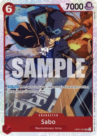 Sabo (007) (OP05-007) - Awakening of the New Era Foil - Premium One Piece Single from Bandai - Just $0.12! Shop now at Game Crave Tournament Store
