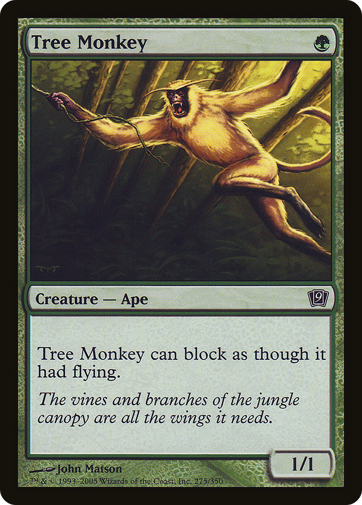 Tree Monkey (9ED-275★) - Ninth Edition Foil - Premium MTG Single from Wizards of the Coast - Just $9.50! Shop now at Game Crave Tournament Store