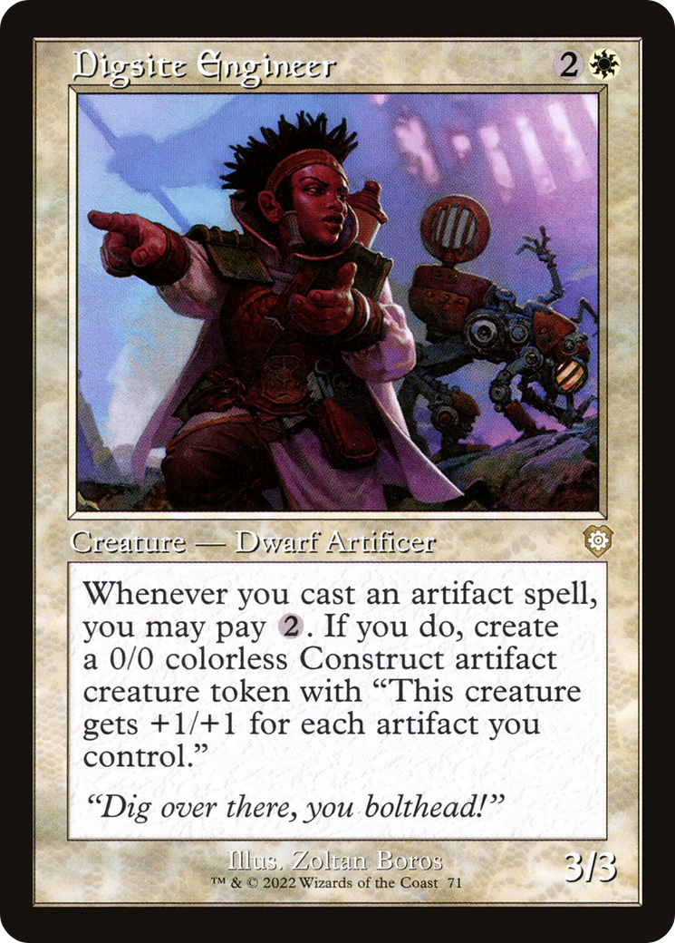 Digsite Engineer (BRC-071) - The Brothers' War Commander - Premium MTG Single from Wizards of the Coast - Just $0.25! Shop now at Game Crave Tournament Store