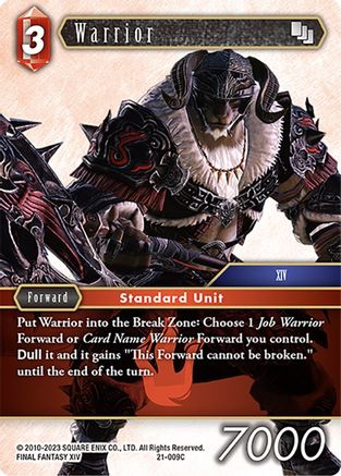 Warrior (BEYOND DESTINY) Foil - Premium Final Fantasy Single from Beyond Destiny - Just $0.25! Shop now at Game Crave Tournament Store