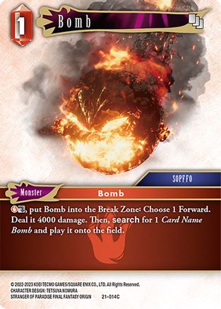 Bomb (BEYOND DESTINY) Foil - Premium Final Fantasy Single from Beyond Destiny - Just $0.25! Shop now at Game Crave Tournament Store