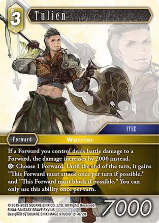 Tulien (BEYOND DESTINY) Foil - Premium Final Fantasy Single from Beyond Destiny - Just $0.97! Shop now at Game Crave Tournament Store