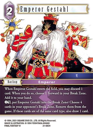 Emperor Gestahl (BEYOND DESTINY) - Premium Final Fantasy Single from Beyond Destiny - Just $0.44! Shop now at Game Crave Tournament Store