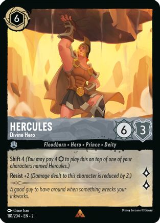 Hercules - Divine Hero (181/204) - Rise of the Floodborn - Premium Lorcana Single from Rise of the Floodborn - Just $0.09! Shop now at Game Crave Tournament Store