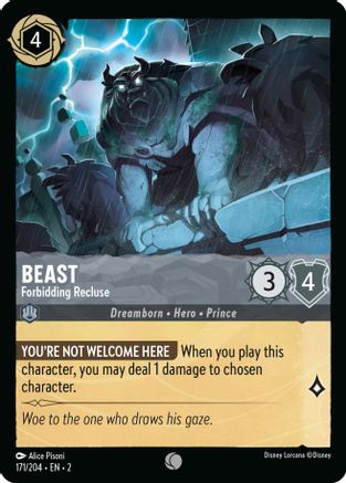 Beast - Forbidding Recluse (171/204) - Rise of the Floodborn Cold Foil - Premium Lorcana Single from Rise of the Floodborn - Just $0.08! Shop now at Game Crave Tournament Store