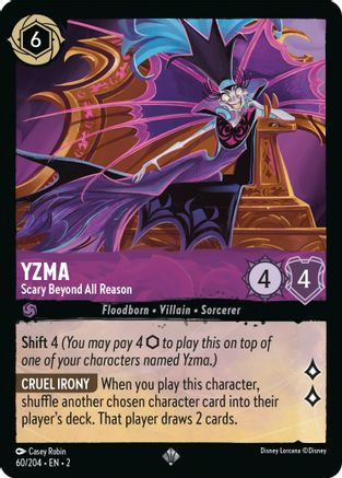 Yzma - Scary Beyond All Reason (60/204) - Rise of the Floodborn Cold Foil - Premium Lorcana Single from Rise of the Floodborn - Just $0.33! Shop now at Game Crave Tournament Store