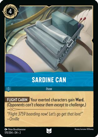 Sardine Can (170/204) - Rise of the Floodborn Cold Foil - Premium Lorcana Single from Rise of the Floodborn - Just $0.10! Shop now at Game Crave Tournament Store