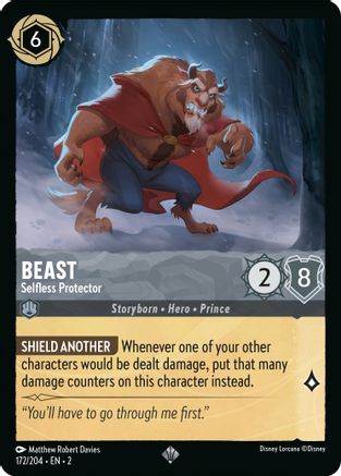 Beast - Selfless Protector (172/204) - Rise of the Floodborn Cold Foil - Premium Lorcana Single from Rise of the Floodborn - Just $0.21! Shop now at Game Crave Tournament Store