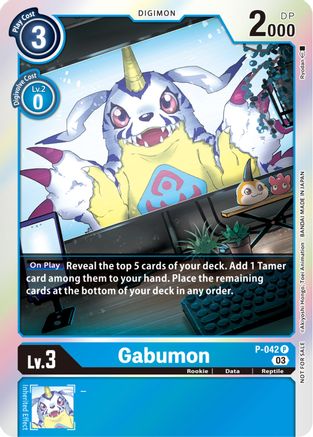 Gabumon (Winner Pack -Blast Ace-) (P-042) - Digimon Promotion Cards Foil - Premium Digimon Single from Bandai - Just $0.15! Shop now at Game Crave Tournament Store