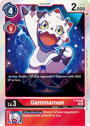 Gammamon (Official Tournament Pack Vol.11) (P-065) - Digimon Promotion Cards Foil - Premium Digimon Single from Bandai - Just $0.08! Shop now at Game Crave Tournament Store