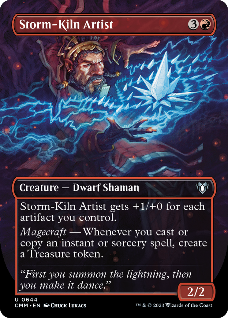Storm-Kiln Artist (CMM-644) - Commander Masters (Borderless) - Premium MTG Single from Wizards of the Coast - Just $0.79! Shop now at Game Crave Tournament Store