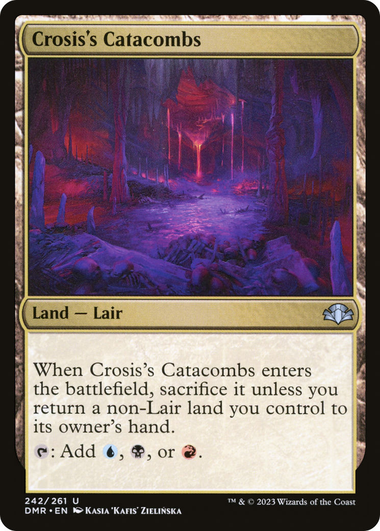 Crosis's Catacombs (DMR-242) - Dominaria Remastered Foil - Premium MTG Single from Wizards of the Coast - Just $0.08! Shop now at Game Crave Tournament Store