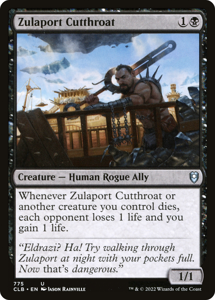 Zulaport Cutthroat (CLB-775) - Commander Legends: Battle for Baldur's Gate - Premium MTG Single from Wizards of the Coast - Just $3.18! Shop now at Game Crave Tournament Store