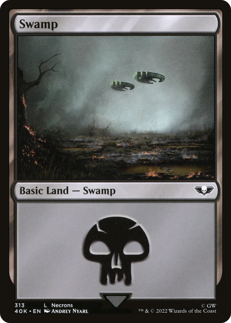 Swamp (40K-313) - Warhammer 40,000 Commander - Premium MTG Single from Wizards of the Coast - Just $0.25! Shop now at Game Crave Tournament Store