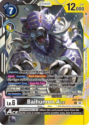 Game Crave Tournament Store - Baihumon Ace (EX5-053)