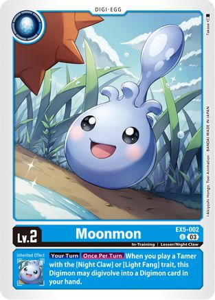 Moonmon (EX5-002) - Animal Colosseum - Premium Digimon Single from Bandai - Just $0.25! Shop now at Game Crave Tournament Store