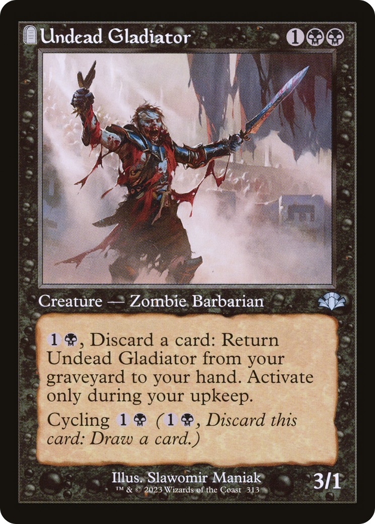 Undead Gladiator (DMR-313) - Dominaria Remastered: (tombstone) - Premium MTG Single from Wizards of the Coast - Just $0.08! Shop now at Game Crave Tournament Store