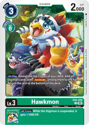 Hawkmon (EX5-035) - Animal Colosseum - Premium Digimon Single from Bandai - Just $0.25! Shop now at Game Crave Tournament Store