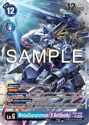 MetalGarurumon (X Antibody) (1 Star Alternate Art) (EX5-026) - Animal Colosseum Foil - Premium Digimon Single from Bandai - Just $5.42! Shop now at Game Crave Tournament Store