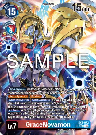 GraceNovamon (Alternate Art) (EX5-073) - Animal Colosseum Foil - Premium Digimon Single from Bandai - Just $7.89! Shop now at Game Crave Tournament Store