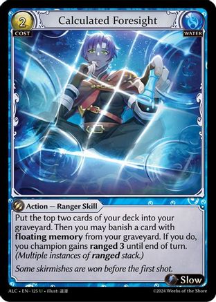 Calculated Foresight (ALCHEMICAL REVOLUTION) Foil - Premium Grand Archive Single from Alchemical Revolution - Just $5.70! Shop now at Game Crave Tournament Store