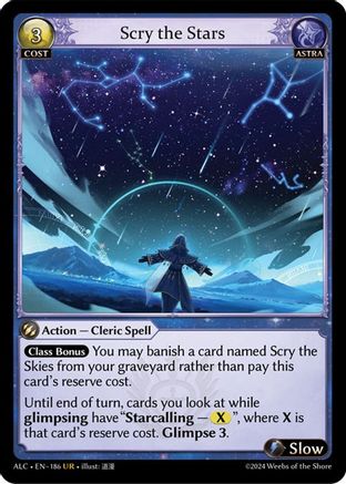 Scry the Stars (ALCHEMICAL REVOLUTION) - Premium Grand Archive Single from Alchemical Revolution - Just $16.38! Shop now at Game Crave Tournament Store