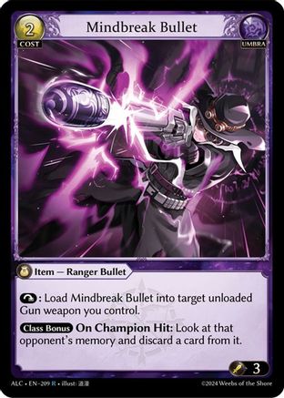 Mindbreak Bullet (ALCHEMICAL REVOLUTION) Foil - Premium Grand Archive Single from Alchemical Revolution - Just $0.26! Shop now at Game Crave Tournament Store