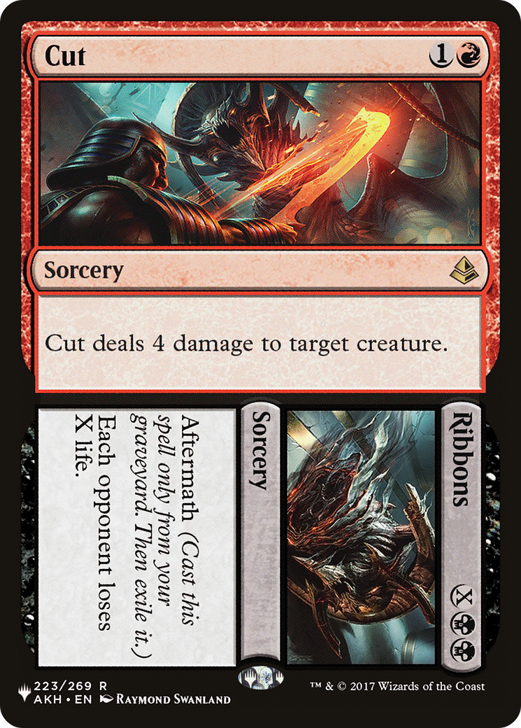 Cut // Ribbons (PLIST-239) - The List - Premium MTG Single from Wizards of the Coast - Just $0.80! Shop now at Game Crave Tournament Store
