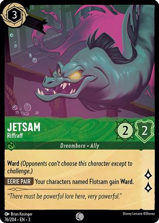 Jetsam - Riffraff (76/204) - Into the Inklands Cold Foil - Premium Lorcana Single from Into the Inklands - Just $0.25! Shop now at Game Crave Tournament Store