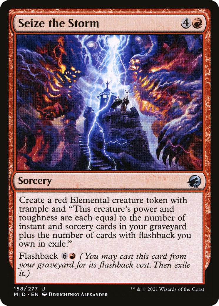 Seize the Storm (MID-158) - Innistrad: Midnight Hunt - Premium MTG Single from Wizards of the Coast - Just $0.08! Shop now at Game Crave Tournament Store