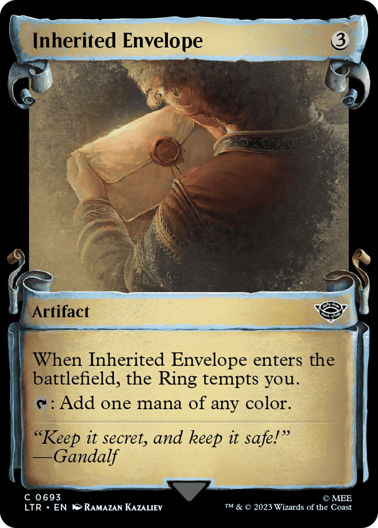 Inherited Envelope (LTR-693) - The Lord of the Rings: Tales of Middle-earth: (Showcase) - Premium MTG Single from Wizards of the Coast - Just $0.08! Shop now at Game Crave Tournament Store
