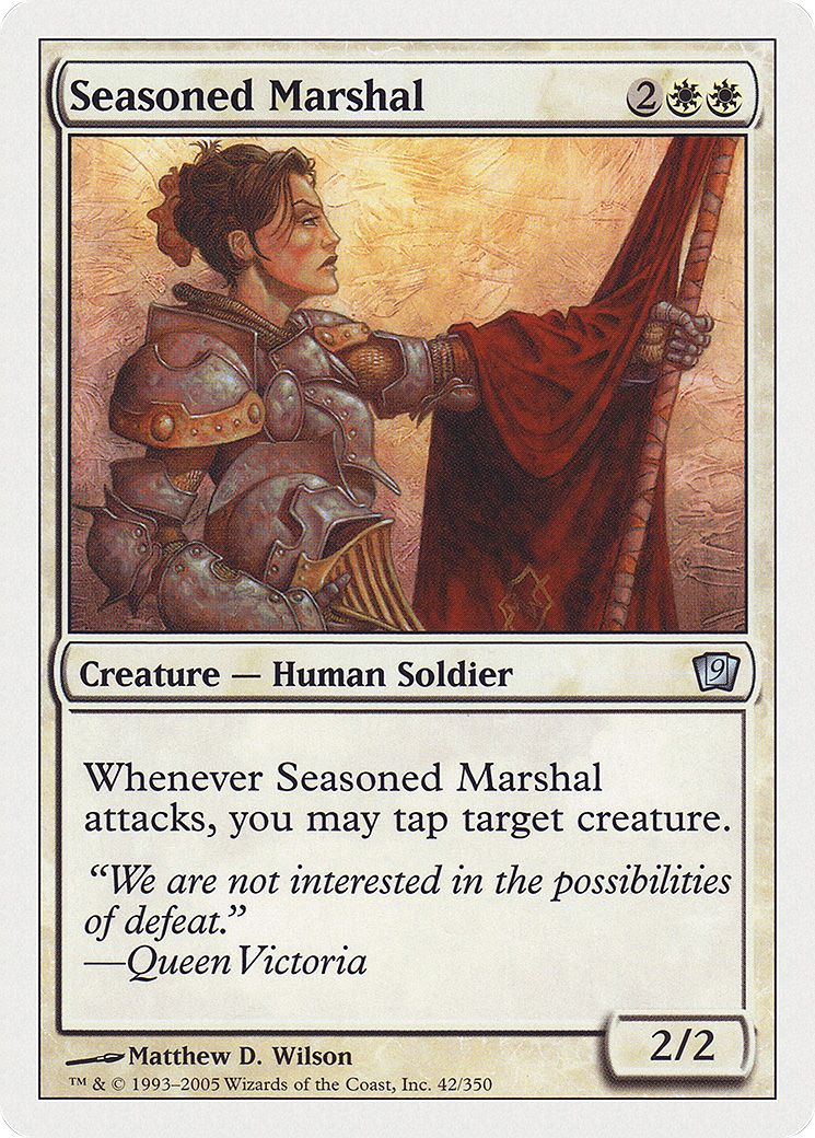 Seasoned Marshal (9ED-042) - Ninth Edition - Premium MTG Single from Wizards of the Coast - Just $0.08! Shop now at Game Crave Tournament Store