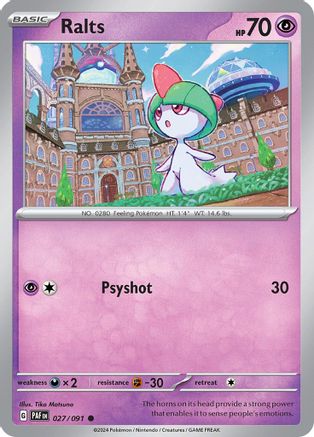 Ralts 27 - SV Paldean Fates - Premium Pokemon Single from Nintendo - Just $0.25! Shop now at Game Crave Tournament Store